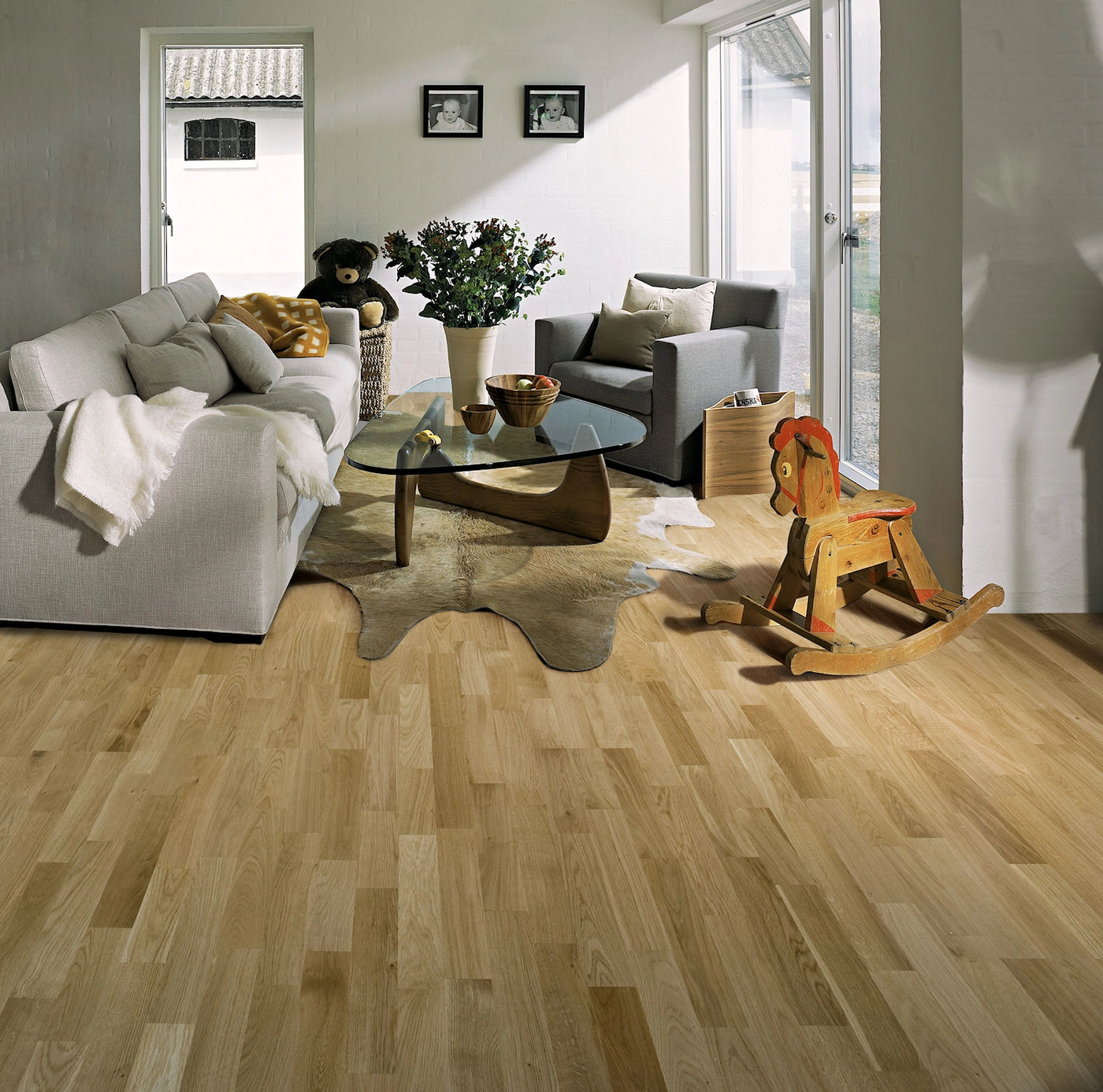 Kahrs Tres 200mm x 2423mm Hardwood Plank Oak Lecco Matt Lacquer