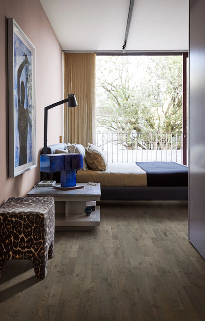 Kahrs Beyond Retro 200mm x 2423mm Hardwood Plank Oak Charcoal Light Strip