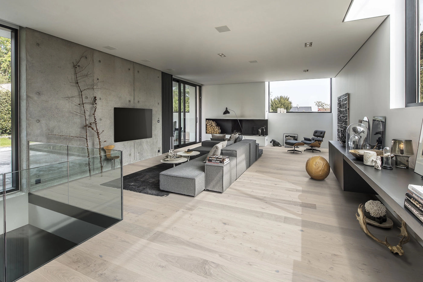 Kahrs Lux 187mm x 2420mm Hardwood Plank Oak Sky