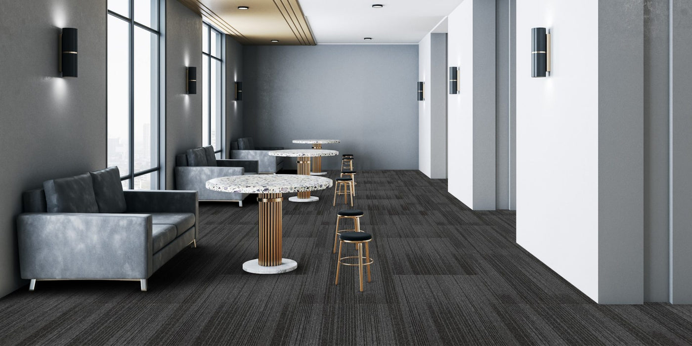 The Floor Hub Aurora 500mm x 500mm Carpet Tile Atmosphere