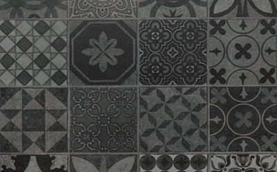 FirmFit Encaustic Tile Deco 300mm x 600mm Vinyl Tile
