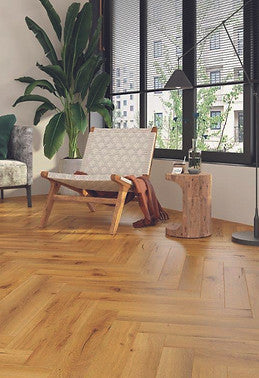 Heritage Woodcraft Premium Herringbone 100mm x 600mm Laminate Plank