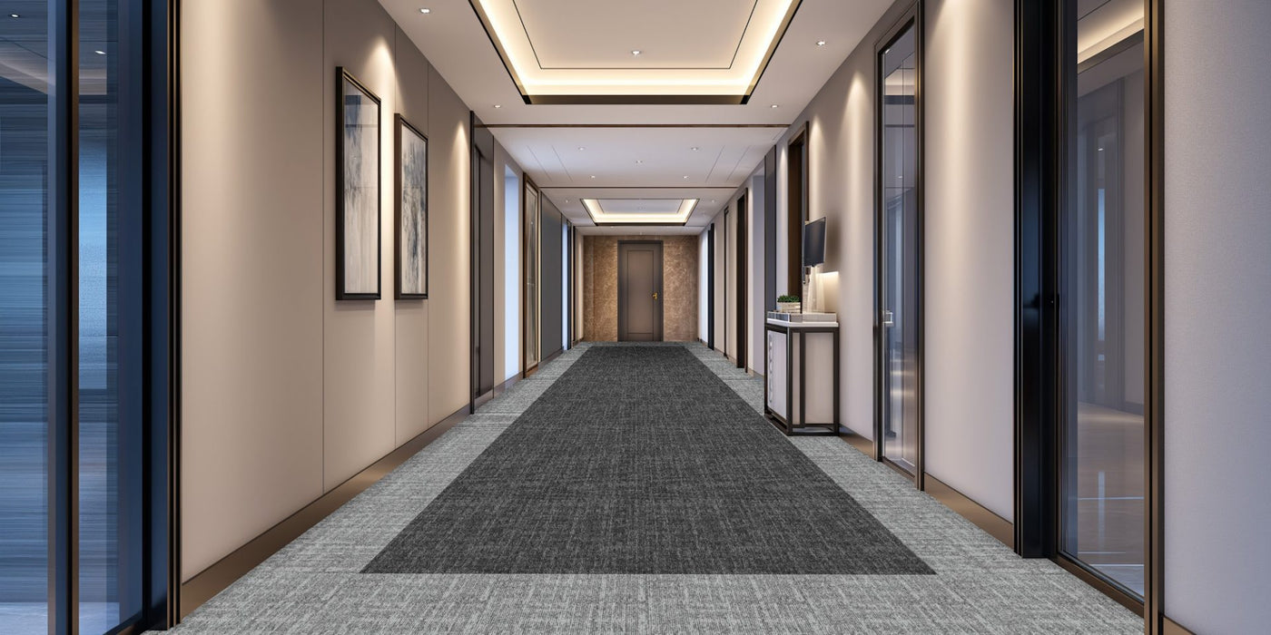 The Floor Hub Composition 500mm x 500mm Carpet Tile Cereal