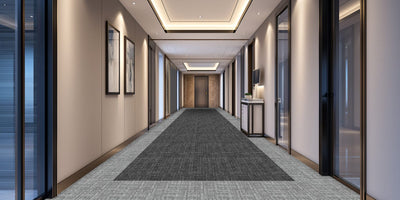 The Floor Hub Composition 500mm x 500mm Carpet Tile Cereal