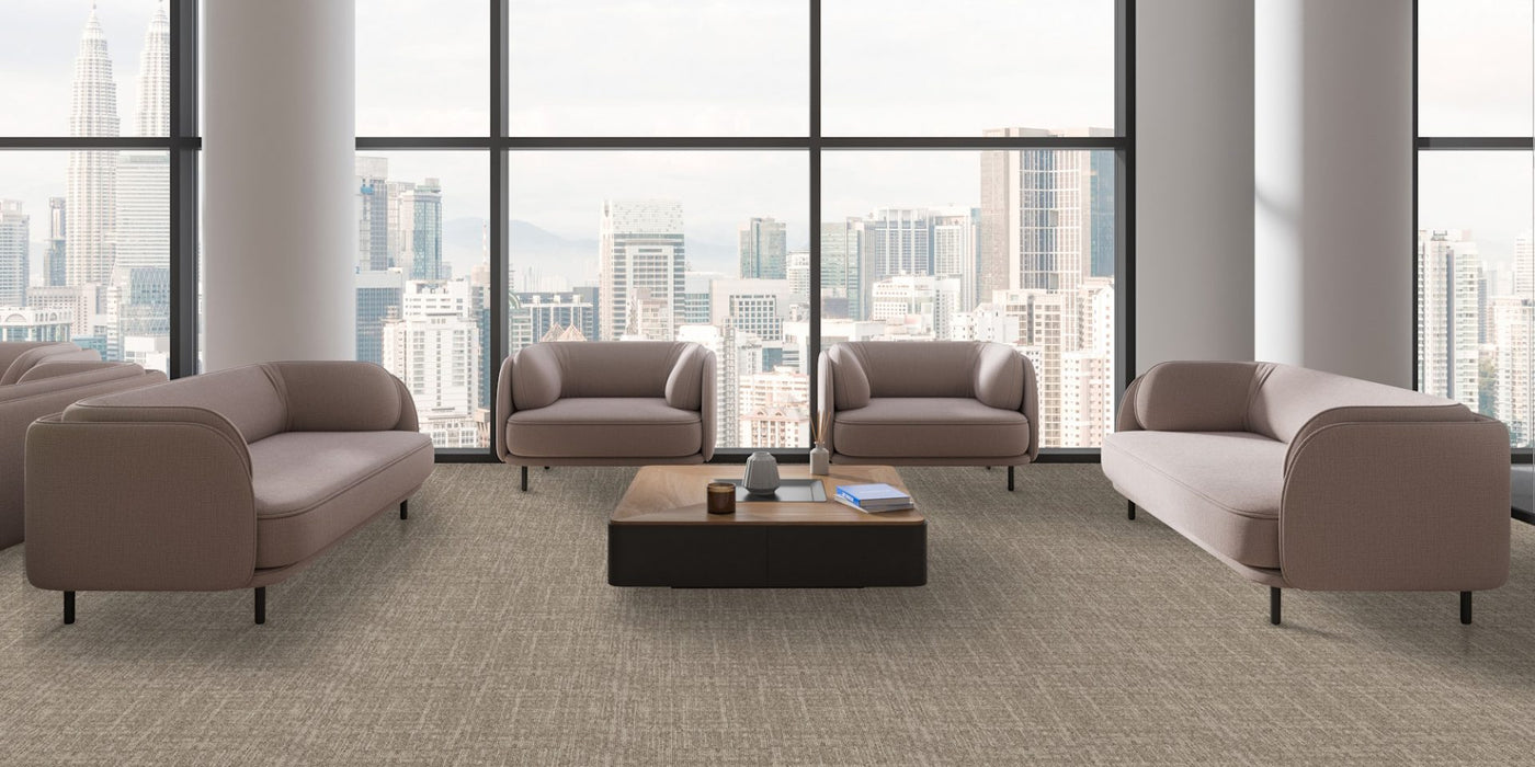 The Floor Hub Composition 500mm x 500mm Carpet Tile Steel