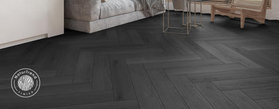 FirmFit Silent Herringbone 142mm x 710mm Vinyl Plank Roasted Oak