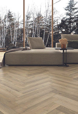 Heritage Woodcraft Premium Herringbone 100mm x 600mm Laminate Plank