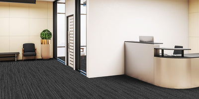 The Floor Hub Humbug 500mm x 500mm Carpet Tile Limestone