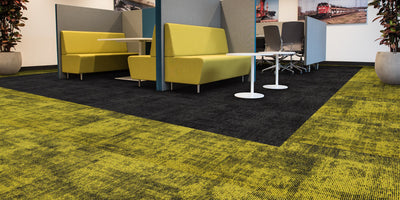 The Floor Hub Infusion Patterned 500mm x 500mm Carpet Tile Oolong