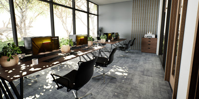 The Floor Hub Infusion Patterned 500mm x 500mm Carpet Tile Iced