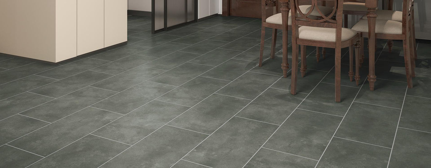 FirmFit Original Pre-Grouted 405mm x 810mm Vinyl Tile Agate Limestone