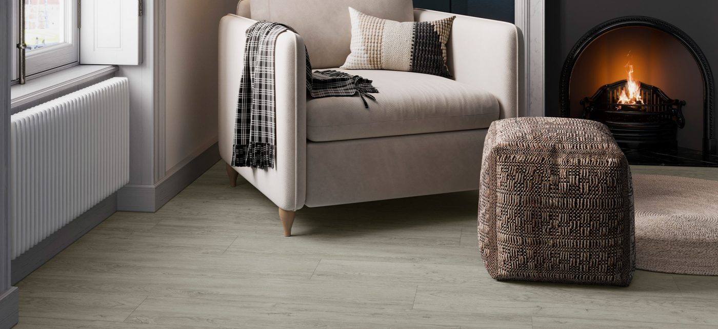 Malmo Senses Rigid Embossed 220mm x 1220mm Vinyl Plank Stein