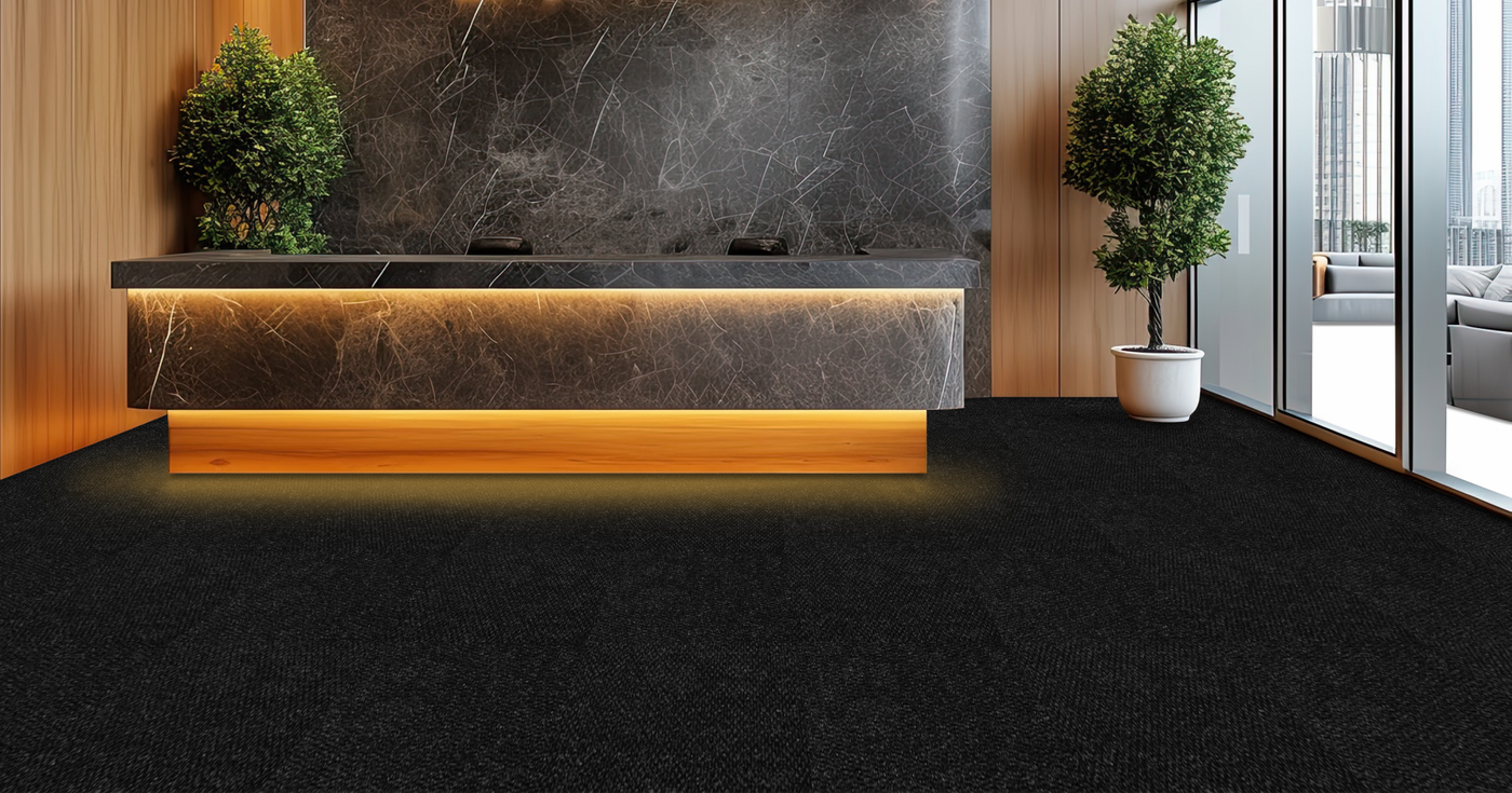 The Floor Hub Outset 500mm x 500mm Carpet Tile Shale