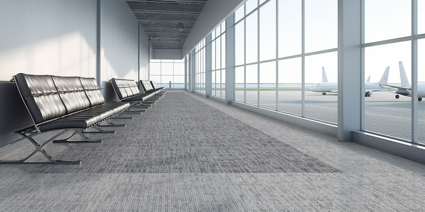 The Floor Hub Palladium 500mm x 500mm Carpet Tile Riverstone