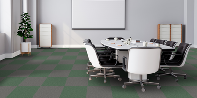 The Floor Hub Prism 500mm x 500mm Carpet Tile Golden Tan