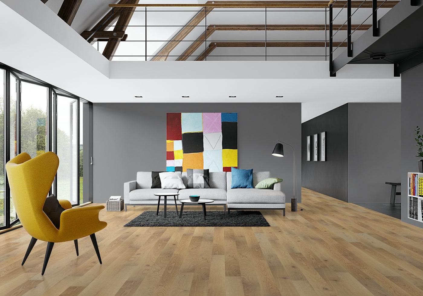 Junckers Plank Flooring Oak Nordic 129mm x 2500mm Hardwood Plank