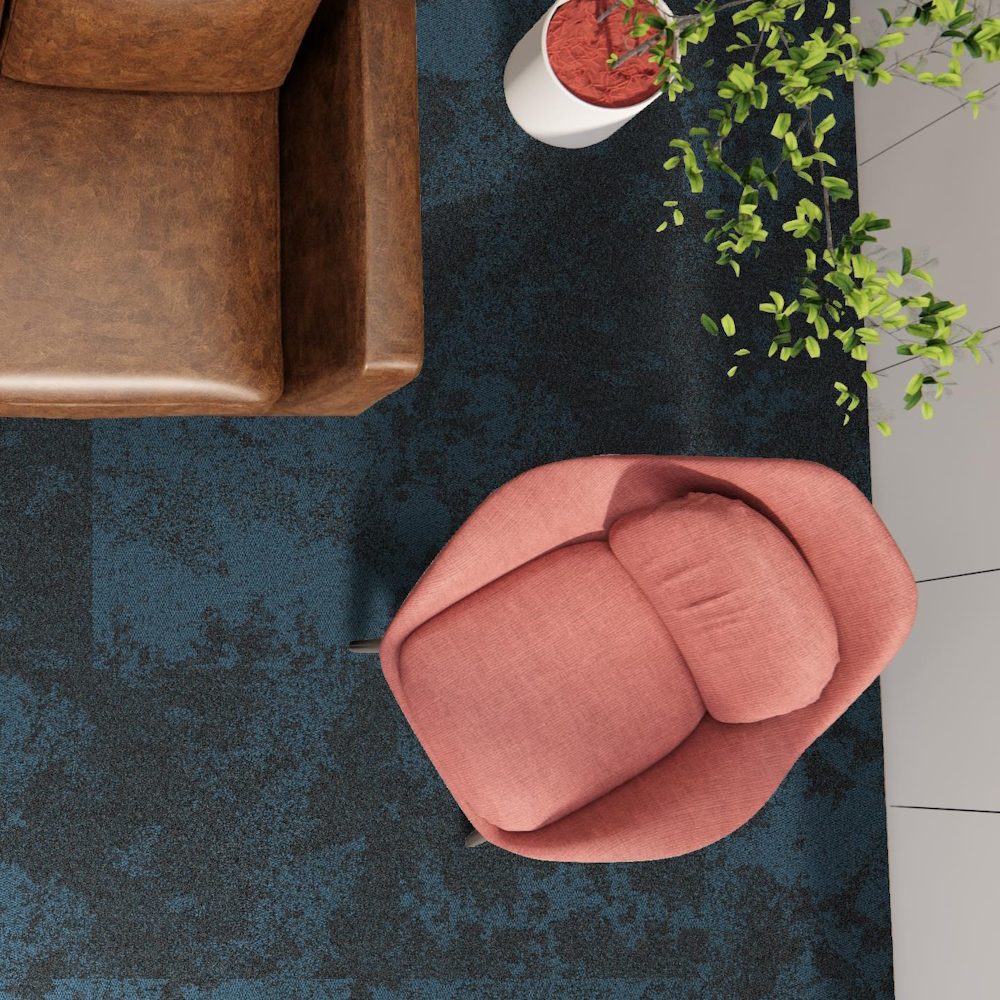 The Floor Hub Shadows 2.0 500mm x 500mm Carpet Tile Nube