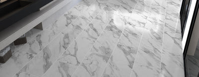 FirmFit Original Pre-Grouted 405mm x 810mm Vinyl Tile Ashen Cement