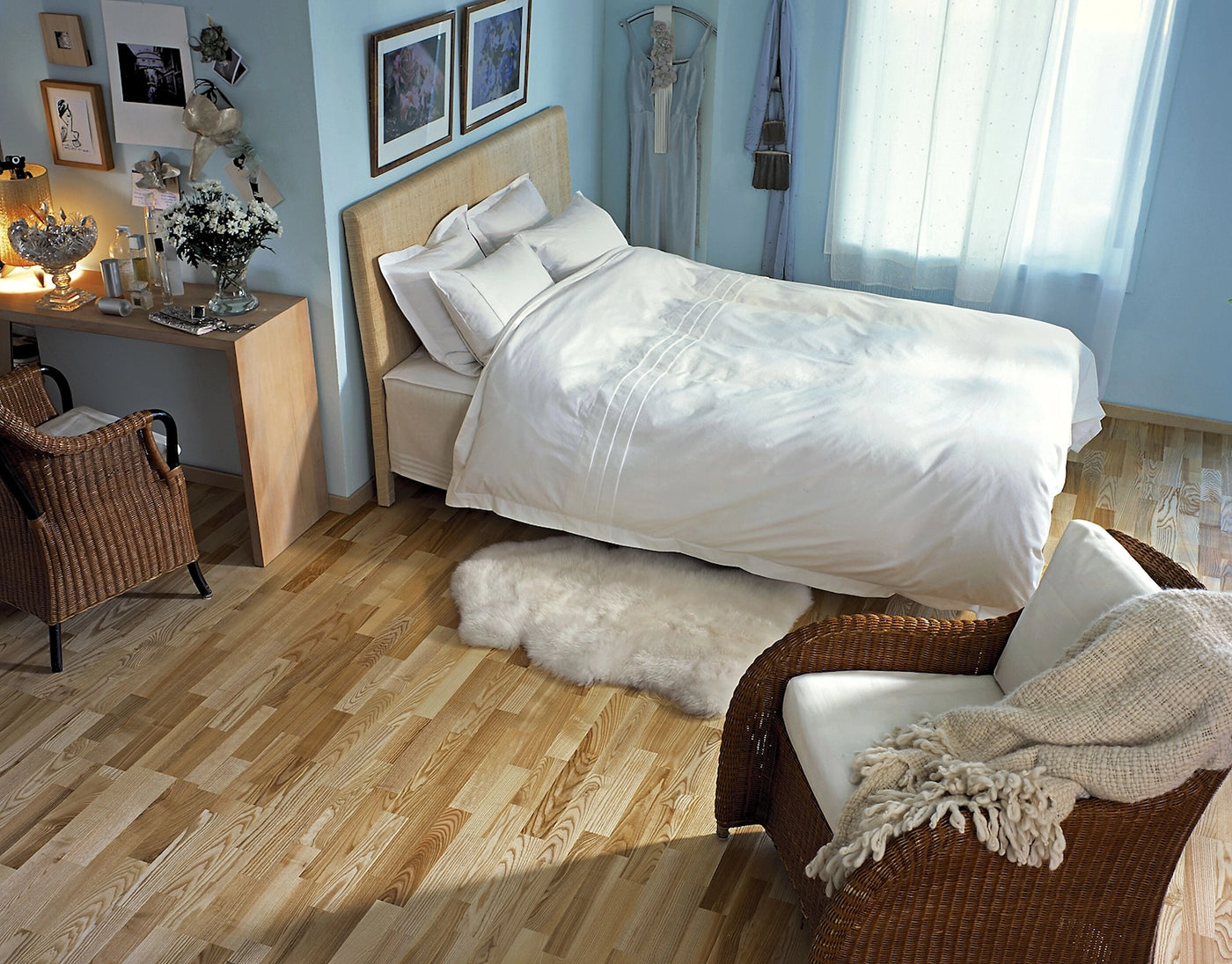 Kahrs Tres 200mm x 2423mm Hardwood Plank Ash Vaila