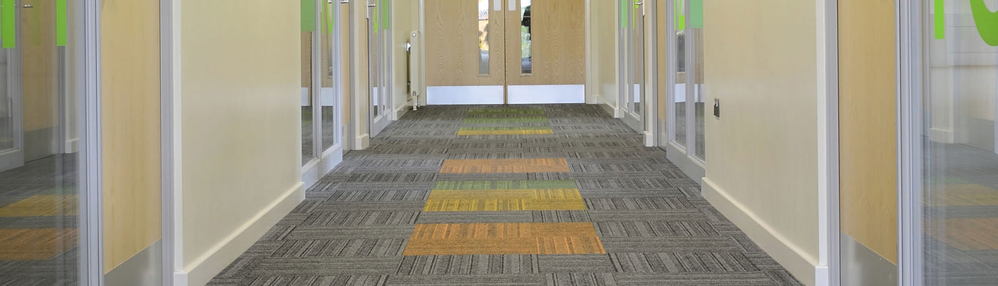 Burmatex Code 500mm x 500mm Carpet Tile Diamond Coal