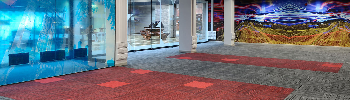 Burmatex Code 500mm x 500mm Carpet Tile Cool Stone