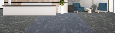 Burmatex Dapple 500mm x 500mm Carpet Tile Silver Gleam