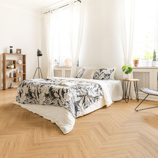 Nordikka Select Bodo Herringbone 118mm x 590mm Vinyl Plank Winter Oak