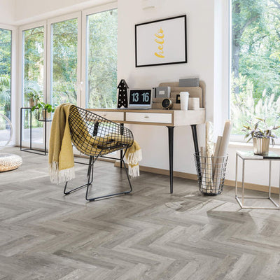 Nordikka Select Bodo Herringbone 118mm x 590mm Vinyl Plank Honey Oak