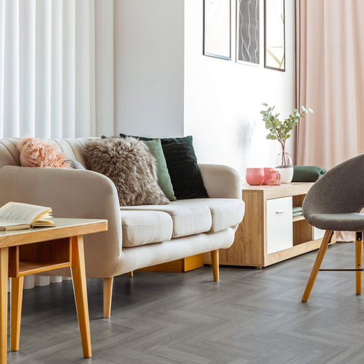 Nordikka Select Tromso Herringbone 118mm x 590mm Vinyl Plank Smoked Ash