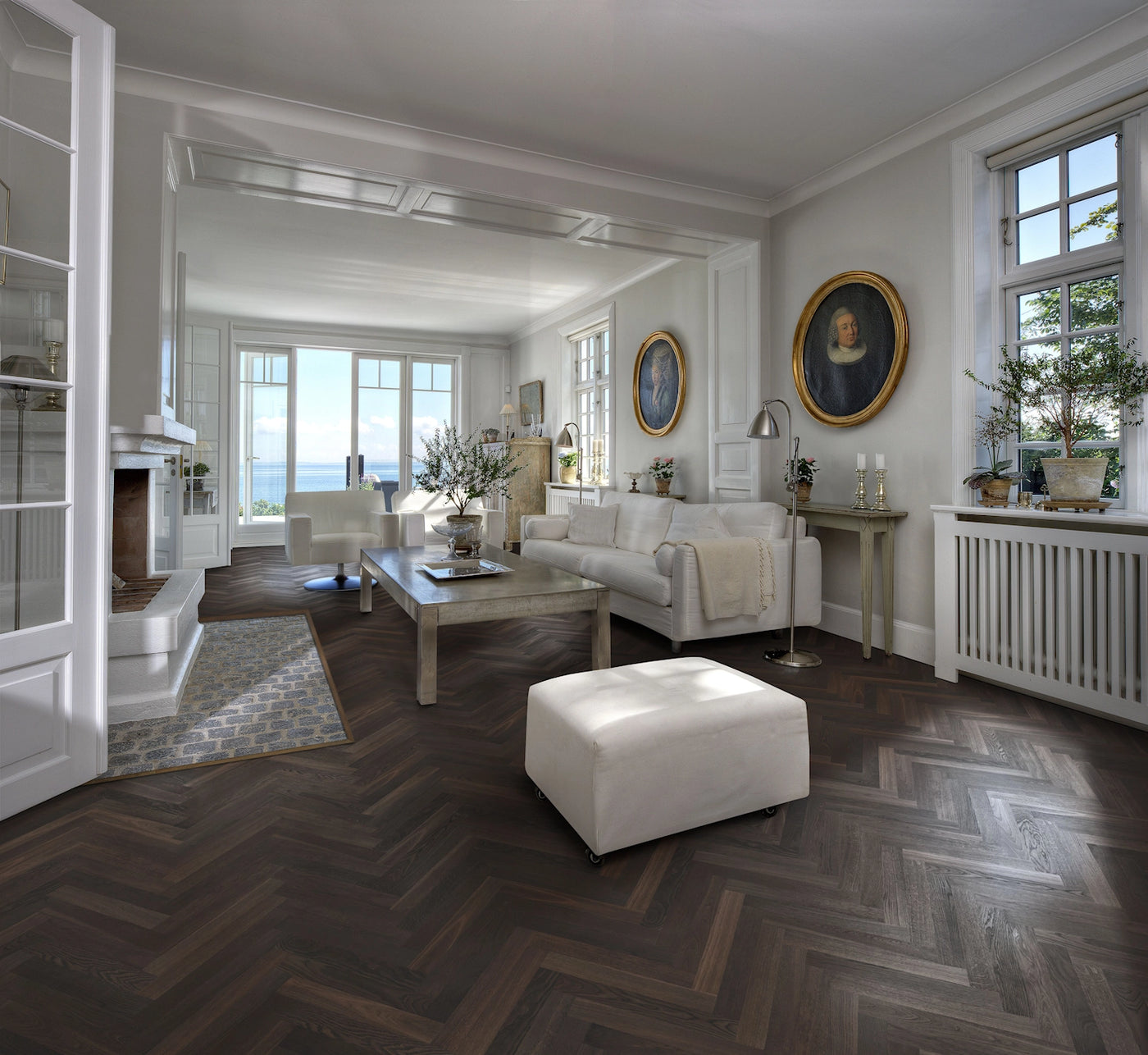 Kahrs Studio Herringbone 70mm x 490mm Hardwood Plank Oak Smoked Ab