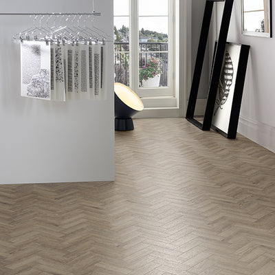 Sierra LVT Exempla Small Parquet 76.2mm x 228.6mm Reclaimed Oak Vinyl Plank