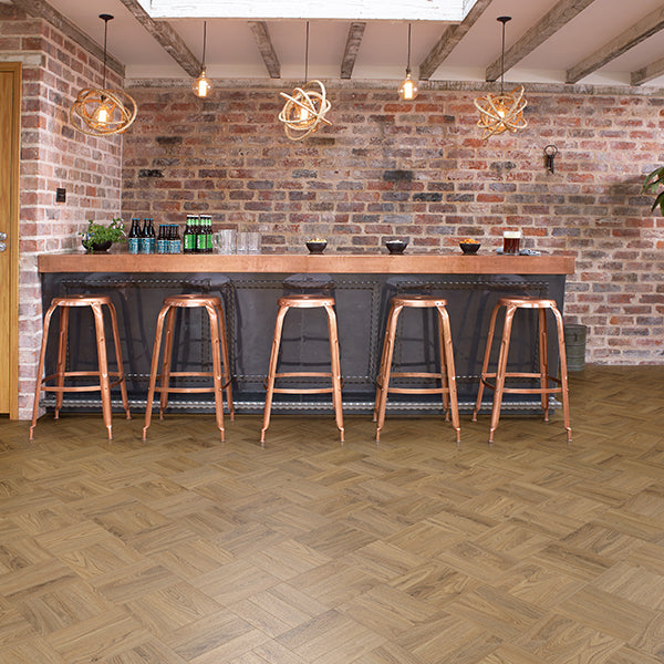 Sierra LVT Exempla Large Parquet 101.6mm x 609.6mm Berkley Oak Vinyl Plank