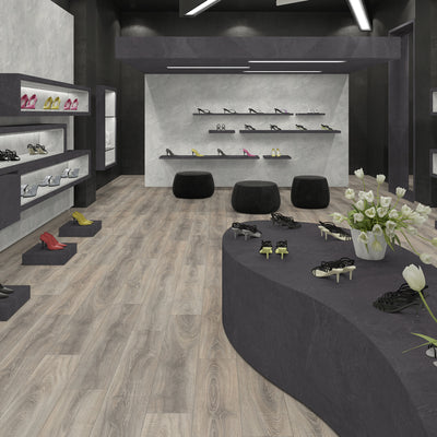 Lifestyle Floors Harrow 193mm x 1290mm Laminate Plank Chalk Oak