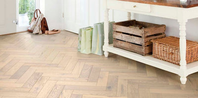 Furlong Flooring Herringbone 100mm x 400mm Hardwood Plank