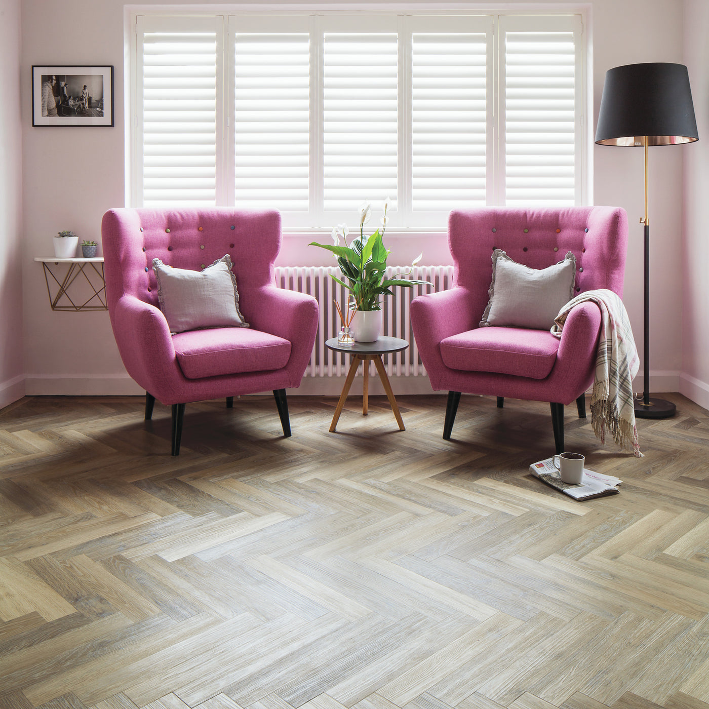 Karndean Knight Tile Herringbone 76mm x 457mm Vinyl Plank