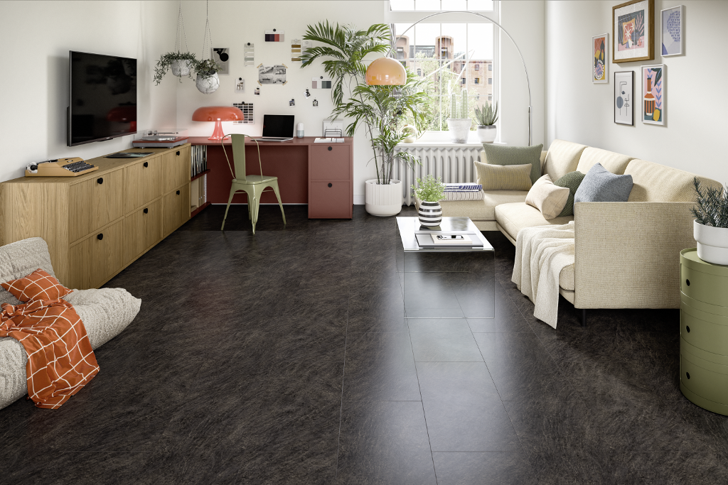 Egger NatureSense Aqua+ Kingsize 327mm x 1292mm Laminate Tile Light Grey Chicago Concrete