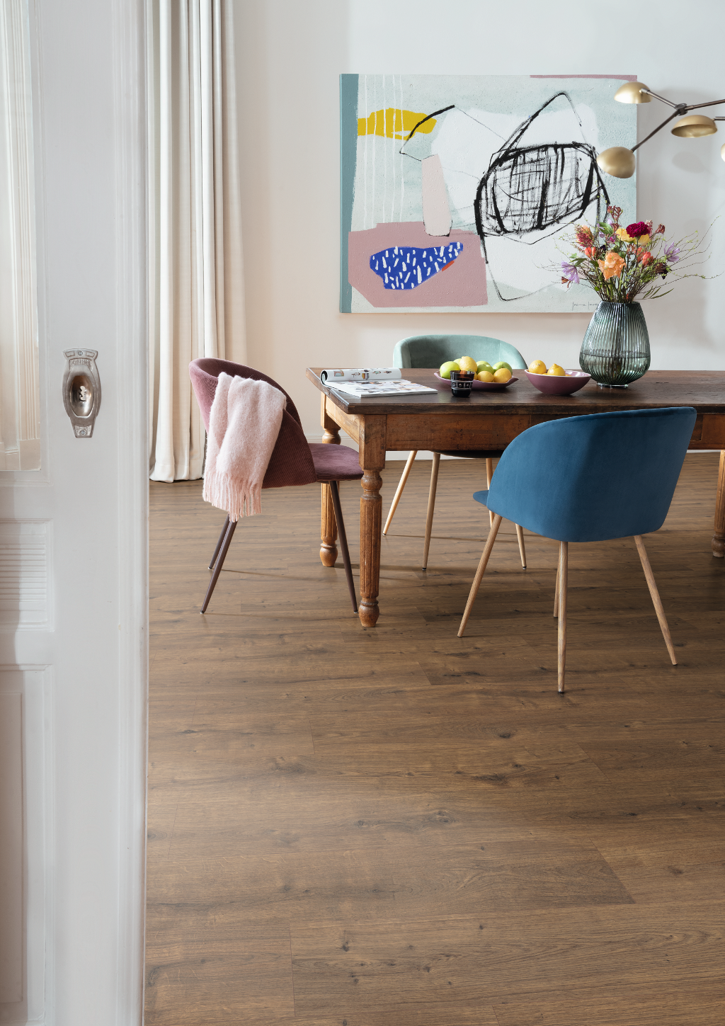 Egger NatureSense Aqua 8MM 193mm x 1292mm Laminate Plank Dark Dunnington Oak