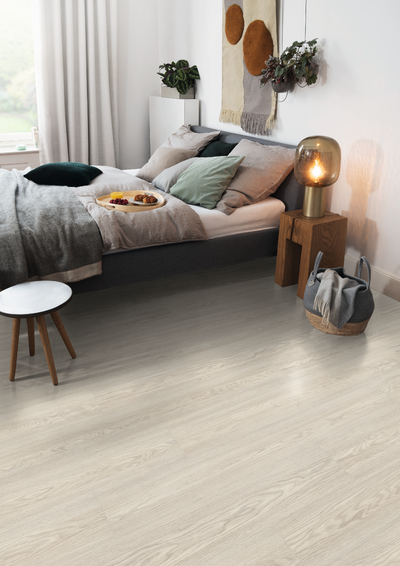 Egger NatureSense Aqua 8MM 193mm x 1292mm Laminate Plank White Soria Oak