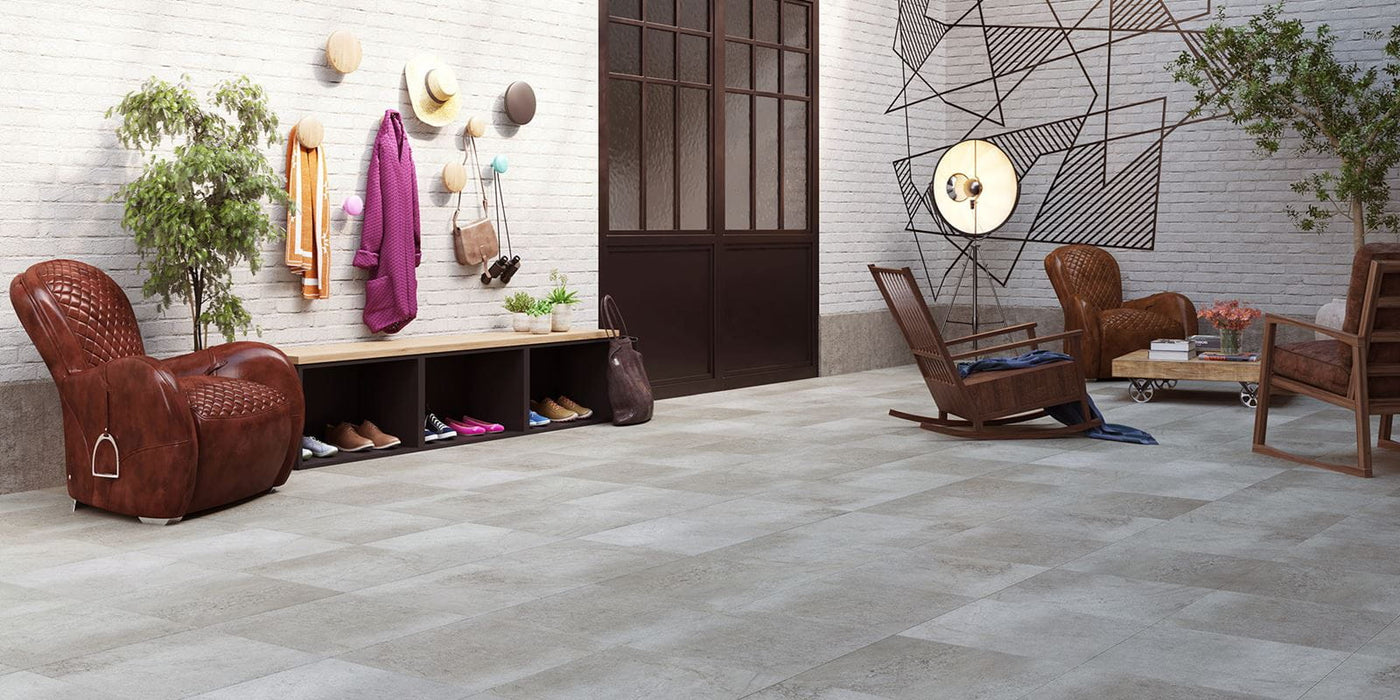 Invictus Maximus Click Groovy Granite 298mm x 603mm Vinyl Tile Lava