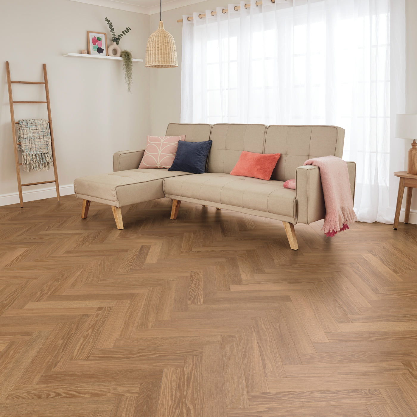 Karndean Knight Tile Herringbone 76mm x 457mm Vinyl Plank