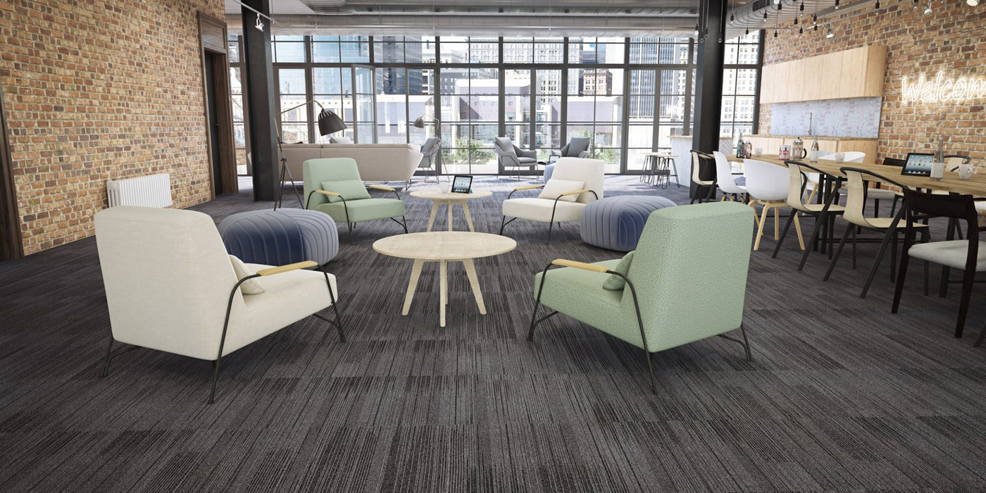 The Floor Hub Aurora 500mm x 500mm Carpet Tile Sky
